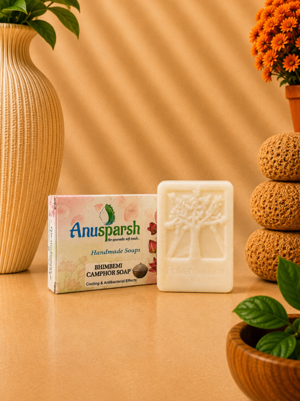 Anusparsh Bhimseni Kapur Soap | Handmade Cooling & Antibacterial Soap