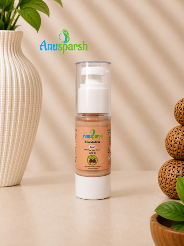 Anusparsh Coral Foundation – Ultra-Light Foundation with SPF 25