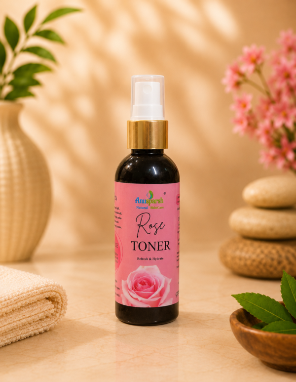 Anusparsh Rose Toner – Refresh & Hydrate Natural Face Toner with Rose Extract