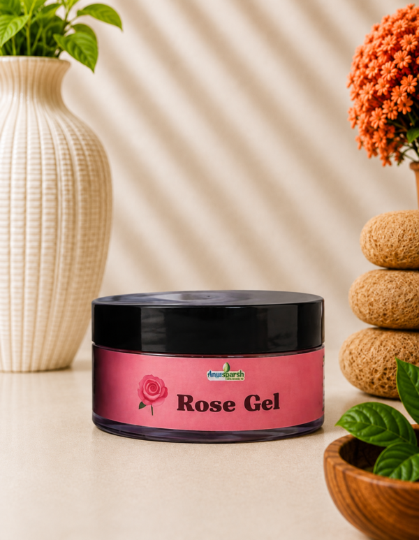 Anusparsh Rose Gel | Hydrating Ayurvedic Face Gel for Glowing Skin